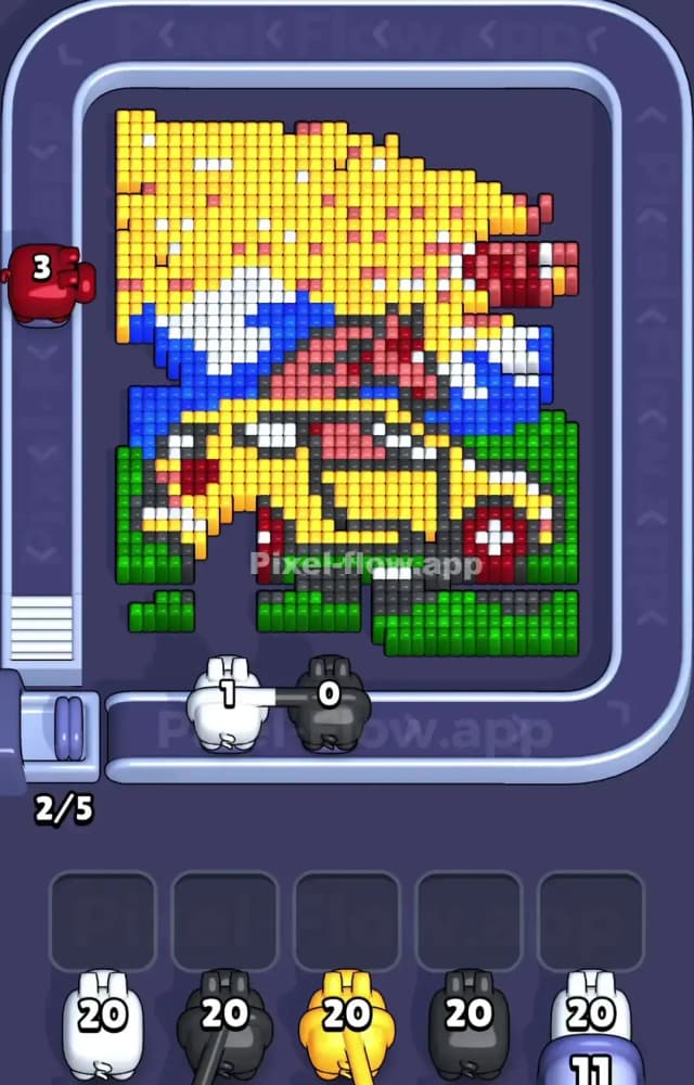 Pixel Flow Level 1036 Solution 1