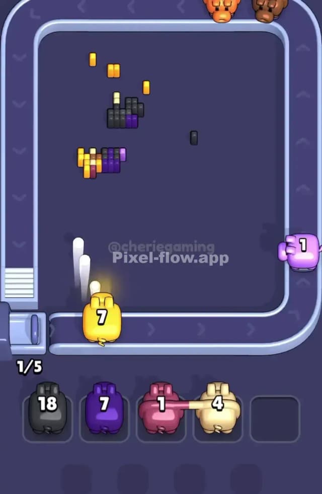 Pixel Flow Level 1807 Solution 3
