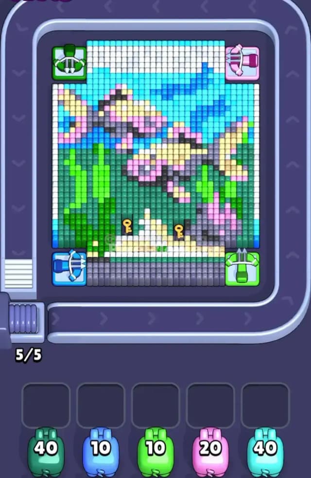 Pixel Flow Level 1673 Gameplay