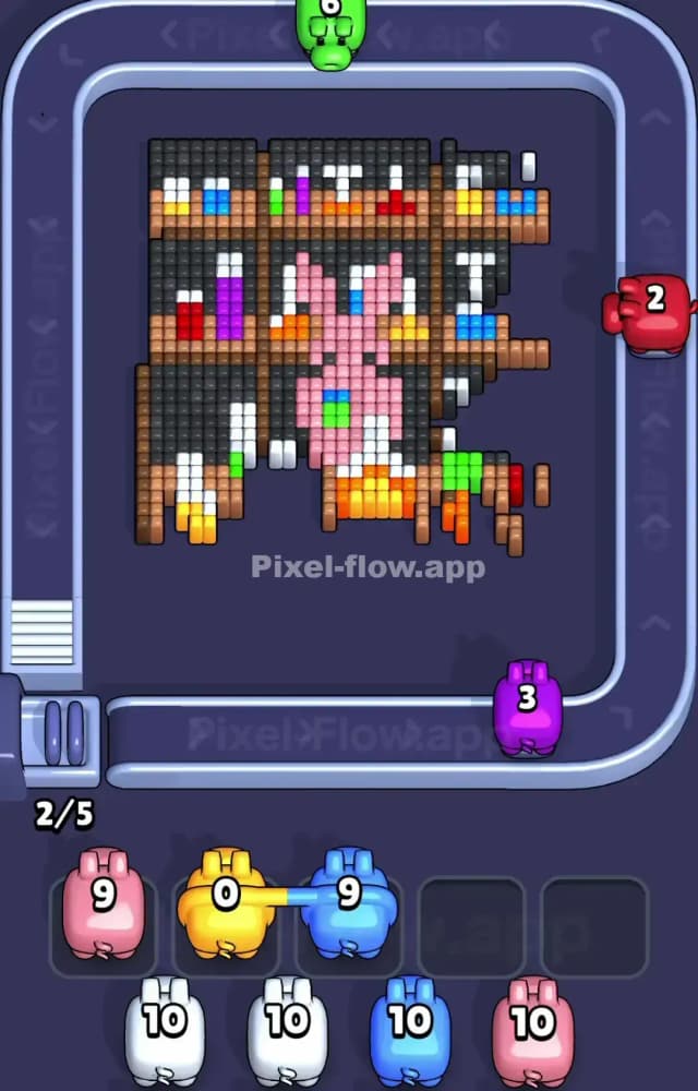 Pixel Flow Level 1438 Solution 1