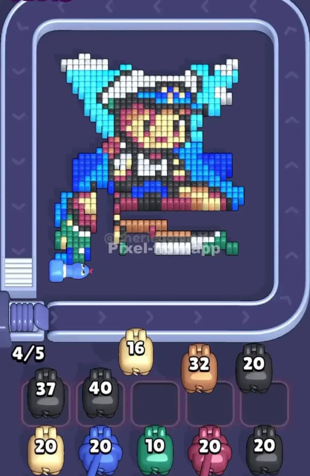Pixel Flow Level 1887 Solution 2