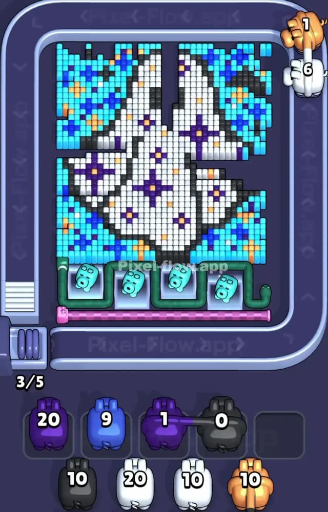 Pixel Flow Level 1195 Solution 1