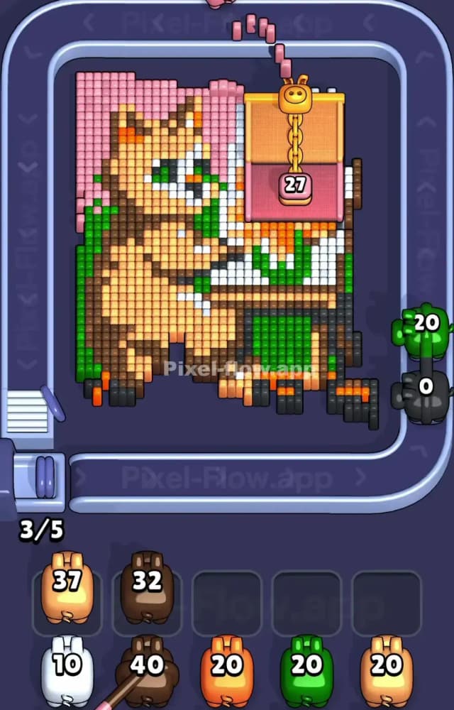 Pixel Flow Level 1183 Solution 1