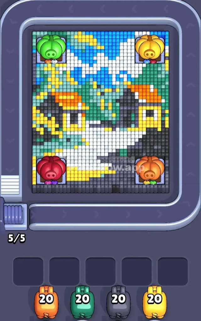 Pixel Flow Level 767 Gameplay