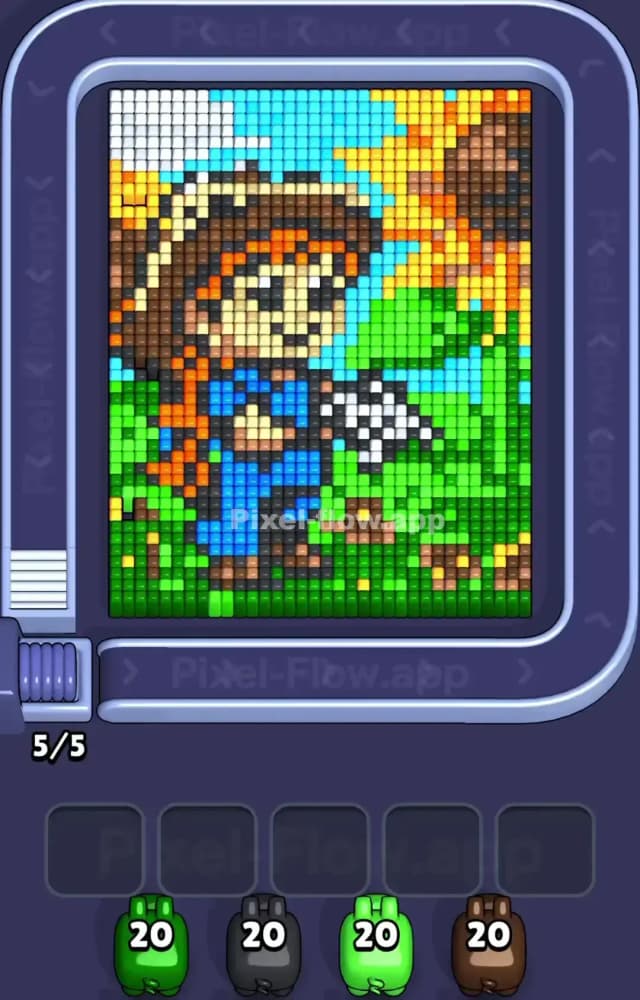 Pixel Flow Level 1409 Gameplay