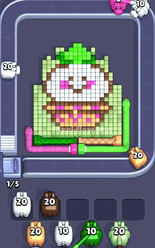 Pixel Flow Level 367 Solution 1