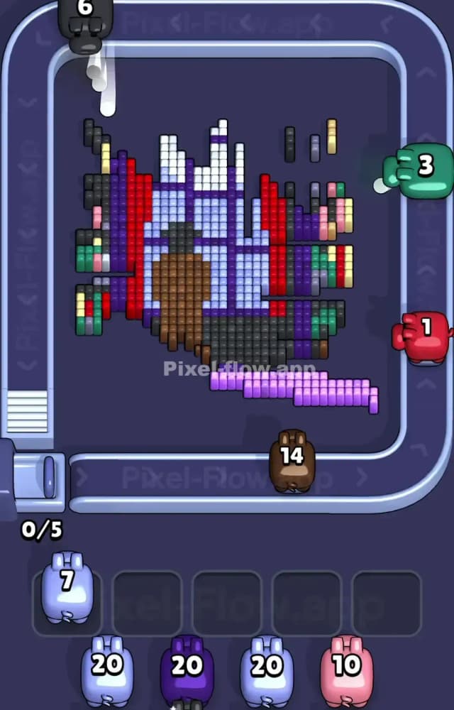 Pixel Flow Level 1454 Solution 2