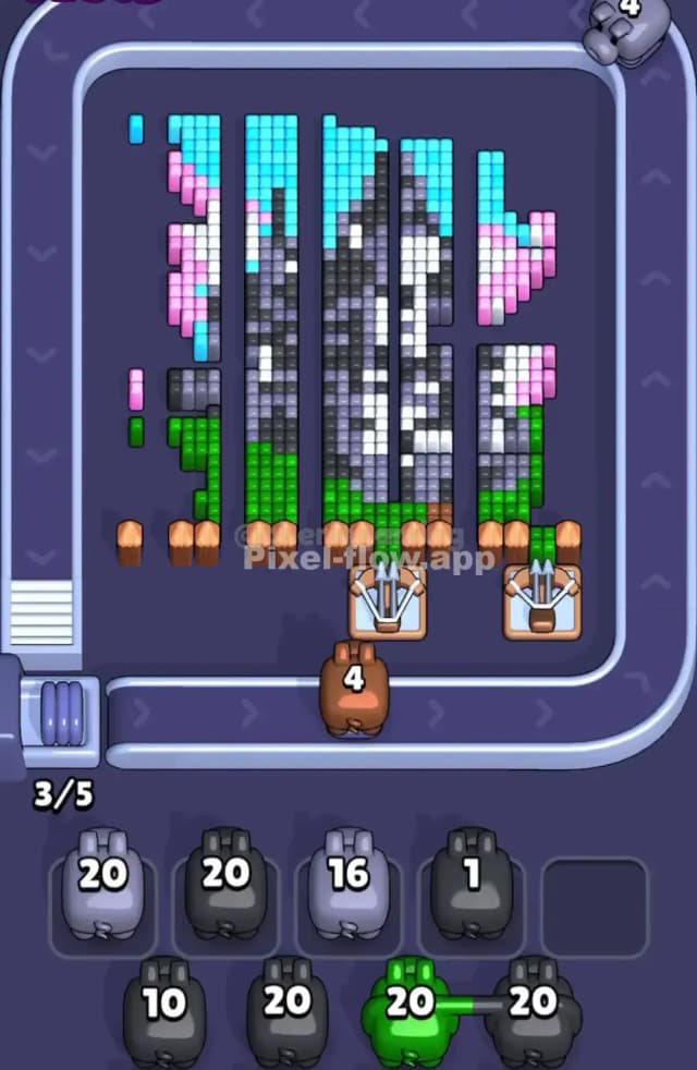 Pixel Flow Level 1680 Solution 2