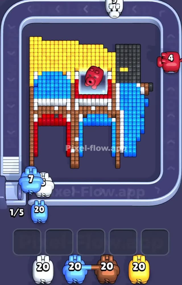 Pixel Flow Level 1081 Solution 2