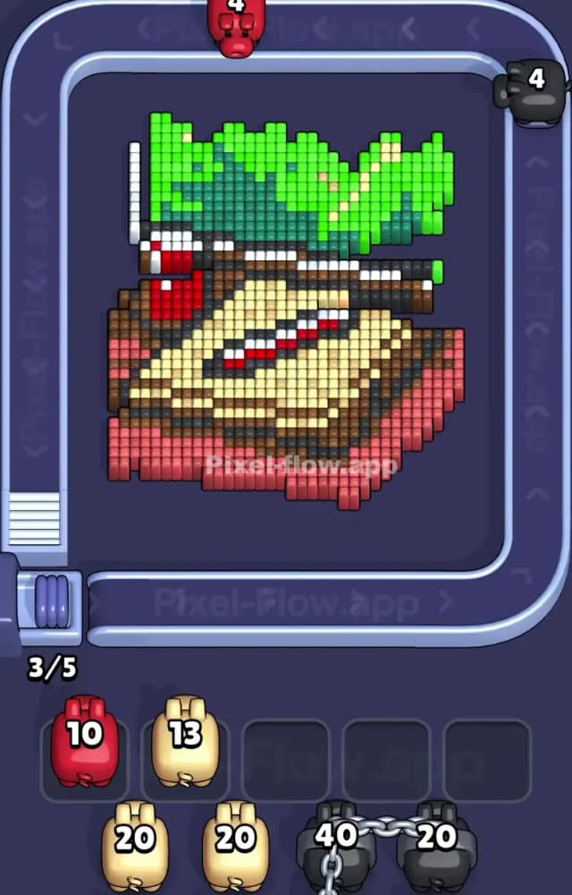 Pixel Flow Level 1142 Solution 1