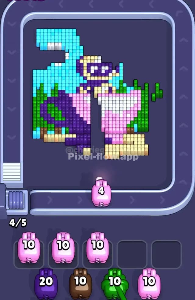 Pixel Flow Level 1693 Solution 2