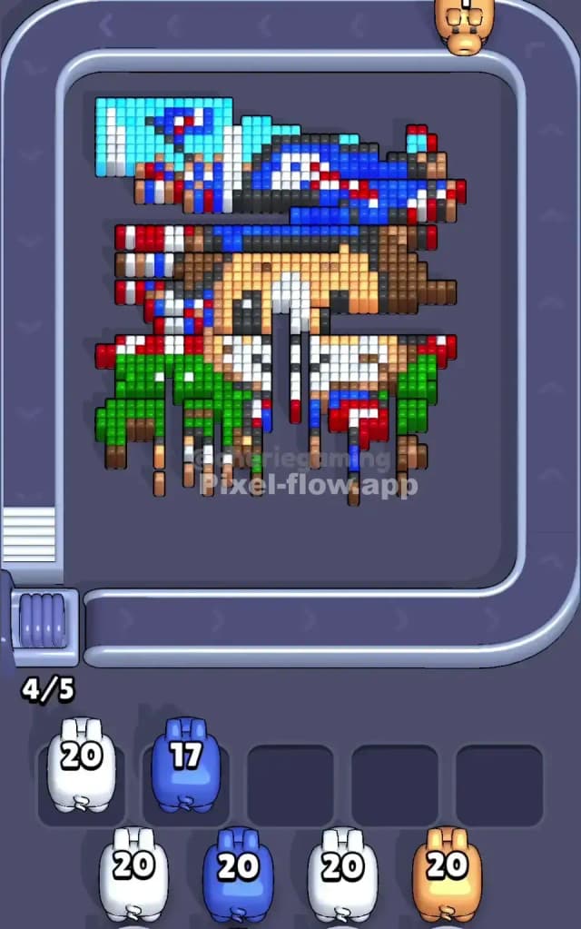 Pixel Flow Level 747 Solution 2