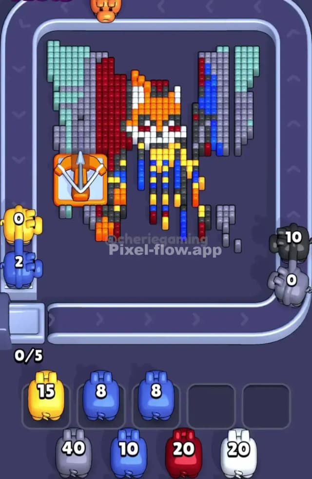 Pixel Flow Level 1878 Solution 2