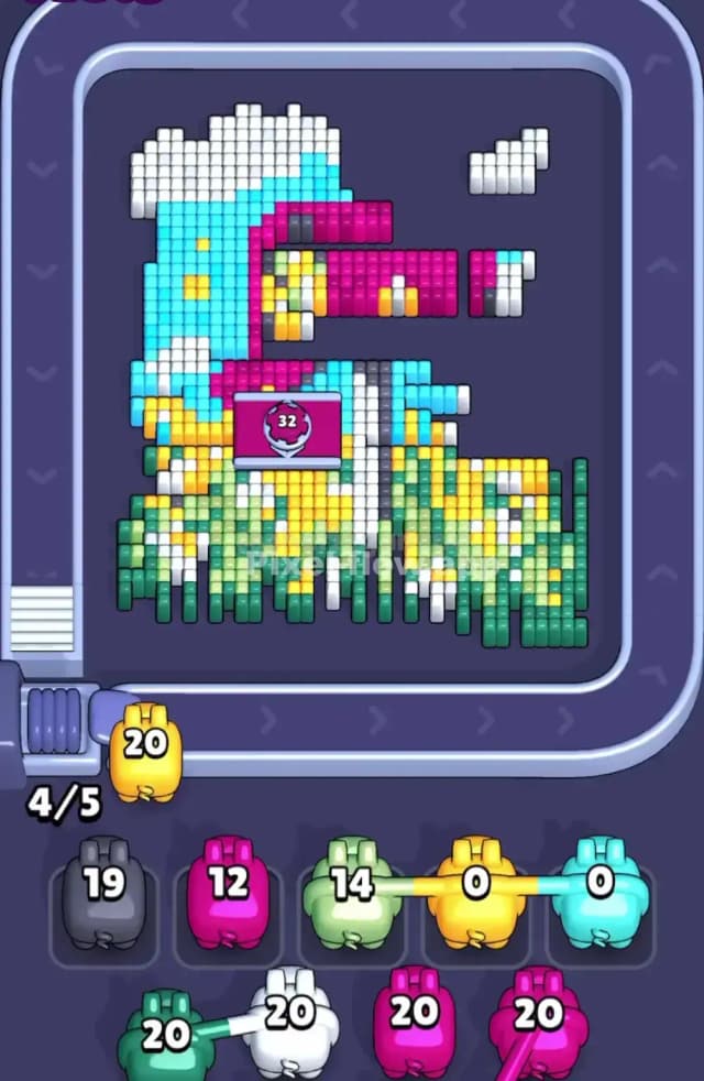 Pixel Flow Level 1675 Solution 2