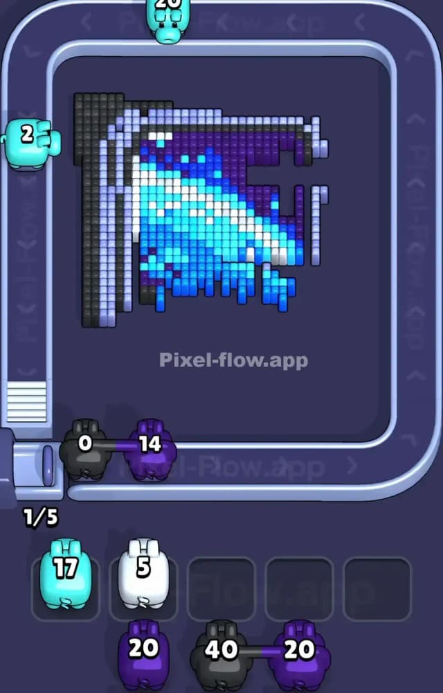 Pixel Flow Level 1529 Solution 2